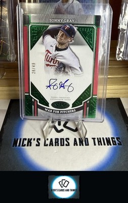 #ASA-SG Sonny Gray 2024 Topps Tier One  Stars Auto Green Foil #/49