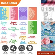 Versatile 7-Piece Die Cut Set for All Occasions - Perfect for Card Making