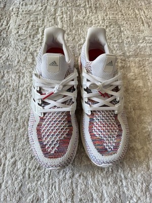 adidas UltraBoost 2.0 Multicolor White Red BB3911 Primeknit Men's Size 12 