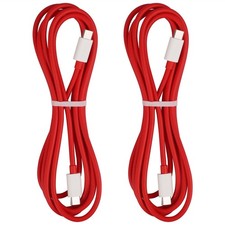 APAPATEK USB-C to Cable for OnePlus 10T 6.6FT, 2-Pack Type C Red