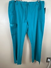 NWT Dickies Scrub Pants Xtreme Stretch Cargo Draw String Teal Women s Sz 2XL