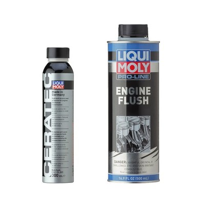 Liqui Moly Pro-Line Engine Flush and Cera Tec Anti-Wear Additive Kit