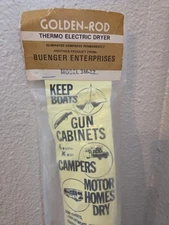 Rare vintage Buenger Ent. Golden-rod thermo electric dryer