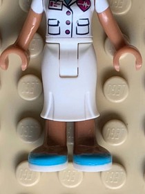 Lego Friends Dr. Patel Minifigure frnd0227 41318 Heartlake Hospital White Skirt
