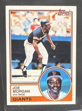 1983 TOPPS #603 JOE MORGAN GIANTS