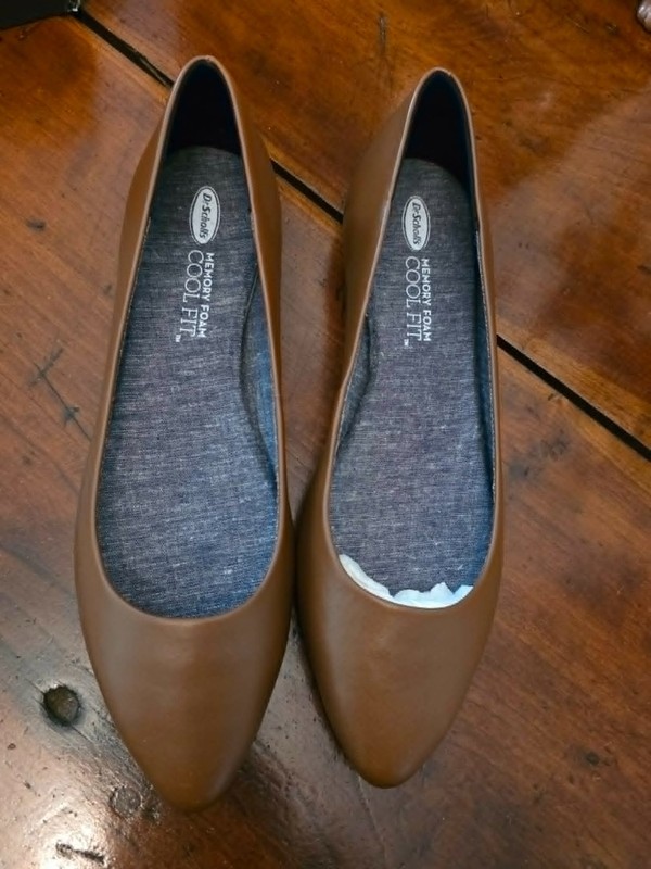 NIB DR SCHOLL'S BROWN MEMORY FOAM COOL FIT LOAFERS "REALLY, TAN" 9.5 M