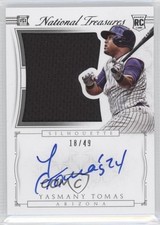 2015 Panini National Treasures Silhouette Auto 18/49 Yasmany Tomas #50 Auto 4a1