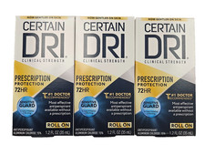 Certain Dri ROLL-ON Antiperspirant 1.2 fl oz  3 pack  / NEW LOOK ARRIVING 