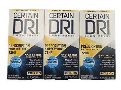 Certain Dri ROLL-ON Antiperspirant 1.2 fl oz ( 3 pack )  / NEW LOOK ARRIVING!