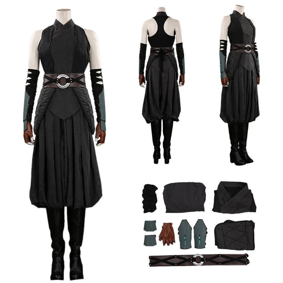 Padme Amidala/Ahsoka Tano/Leia/Rey Disfraz Juegos con disfraces Halloween Vestido Pantalones+Tops EE. UU. Foto 3 de 4