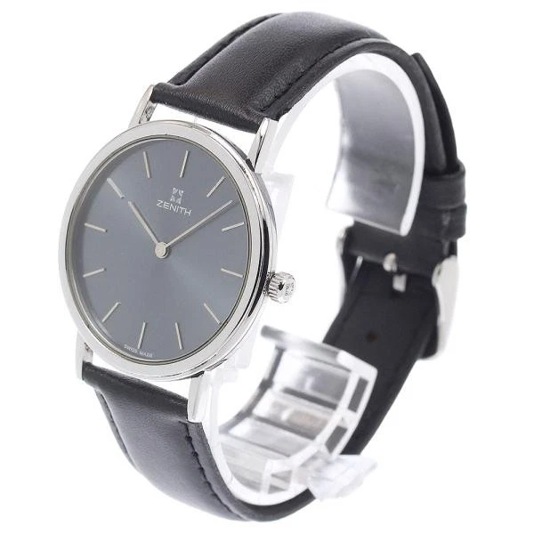 Zenith — Zenith Elite 90/01.0400.180 34mm SS Gray Dial Hand-Winding Watch #C8756