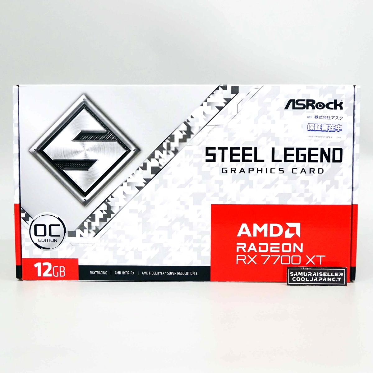 ASRock AMD Radeon RX 7700 XT Steel Legend 12GB OC Graphics Card 