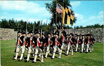 First Maryland Regiment Official Headquarters, FORT FREDERICK, MD Postcard