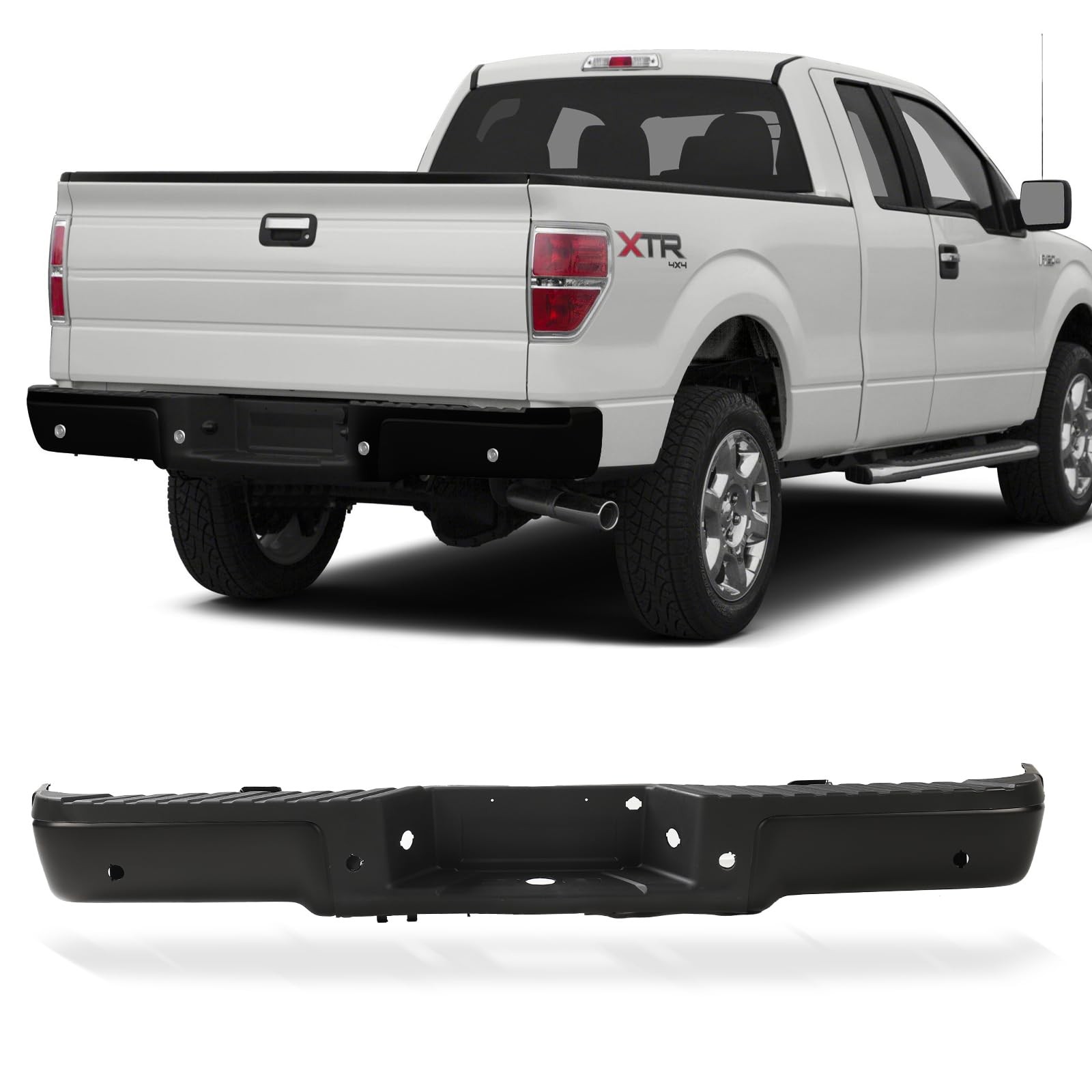 Rear Step Bumper Replacement for 2009-2014 Ford F-150,FO1103167