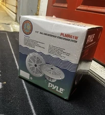 Pyle 6.5" Dual Black Marine Waterproof Speakers 120W Part Number PLMR61B