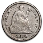 1870 Liberty Seated Half Dime VG