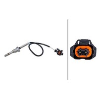 Sensor Abgastemp. 2-Polig 270 Mm Kabel Hella FüR U.A. Chevrolet Captiva