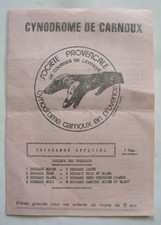 Carnoux Cynodrome Program. Provencal Society Greyhound Race. 1981.