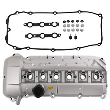Aluminum Engine Valve Cover W/ Gasket For BMW M54 E46 325Ci 325i 330i 525i X3 X5