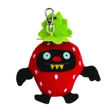 Ugly Dolls Fruities 4" Plush Clip-On: Ninja Batty Strawberry