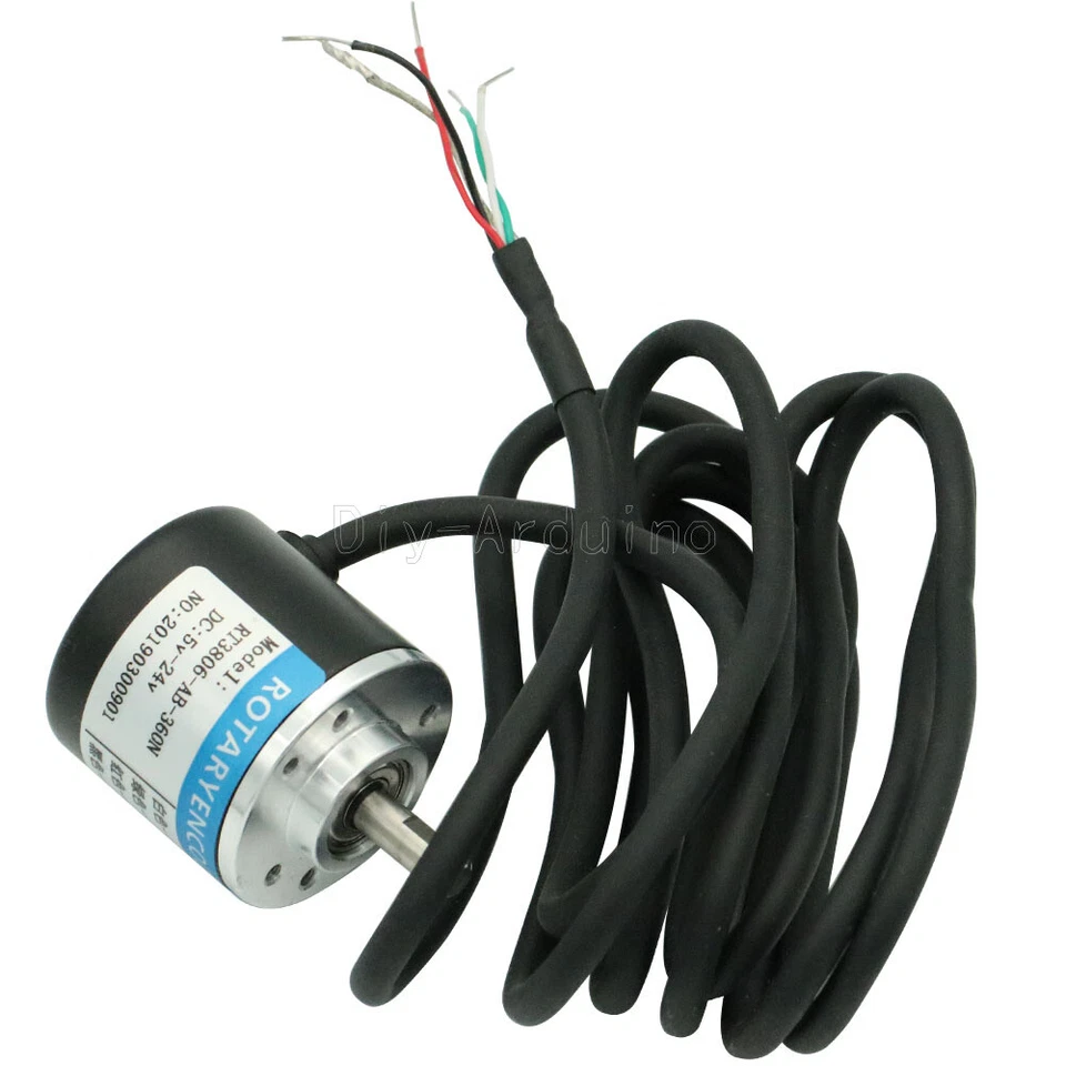 360/600P/R Photoelectric Incremental Rotary Encoder 5V-24V AB Two Phases Shaft