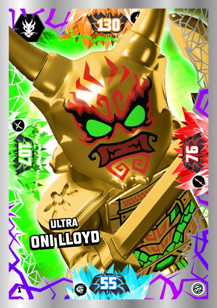 LEGO Ninjago Serie 8 Trading Card Nr. 1 - Ultra Oni Lloyd - Ultra