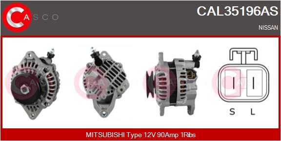 Casco Lichtmaschine Generator 90A 12V FüR Nissan X-Trail 2.2 Dci 4X4 2.0-image