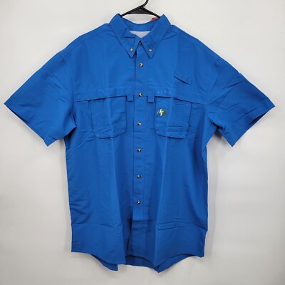 Bean UPF 50+ Tropic Wear Shirt Sun Smart Hiking Short Sleeve Large Mens  NWT