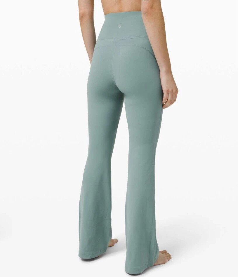 Lululemon Groove Super High Rise Flared Pant Nulu Tidewater Teal