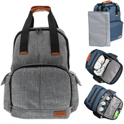 Diaper Bag Backpack - Simple Being Baby Multi-Function Travel Bag
