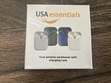 USA Essentials True Wireless Earbuds Bluetooth wireless-Navy Blue