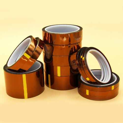 5/10/20/30/50mm 100ft High Temperature Kapton Polyimide Heat Tape BGA Lot G2 - Picture 1 of 12