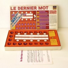 Ancien jeu de Société - LE DERNIER MOT - Jeu de lettres - Robert Laffont 1974