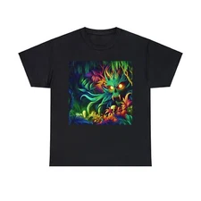 Unisex Adult T Shirt Wicked Wanderer Radiant Tropical Horror Summer Streetwear