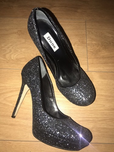 black glitter platform trainers