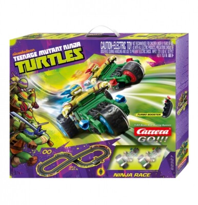 Carrera GO!!! Turtles Ninja Race Slot Car Set 62327 NEW NIB 1/43
