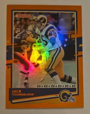 2020 Donruss Jersey Number Parallel #149 Jack Youngblood /85 HOF Rams ...