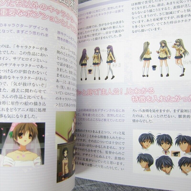 CLANNAD Character Setteishu Art Works Design Ltd Booklet Japan Book