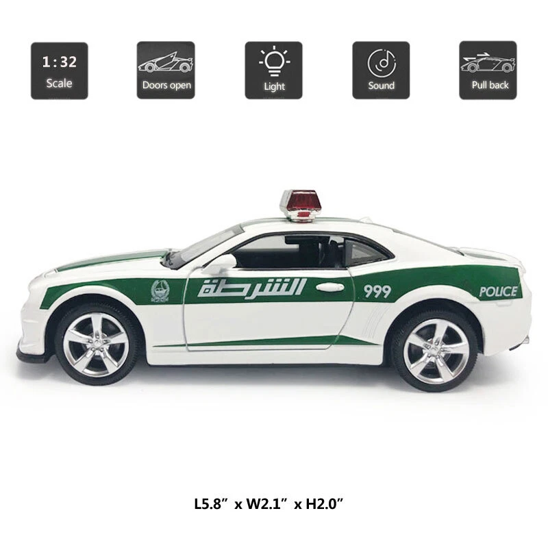 1/32 Camaro Model Car Police Car Diecast Metal Toy Cars Toys for Kids Boys Gifts - Image 2 of 4