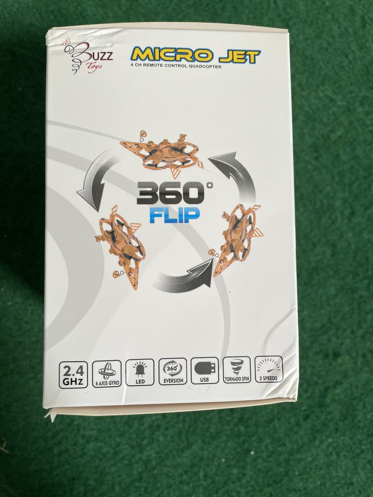 Buzz Toys Micro Jet Remote Control Quadcopter Drone, R/C Plane Buzz