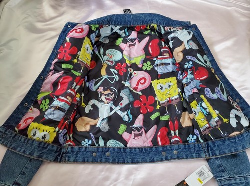 SpongeBob Denim Jacket Size 