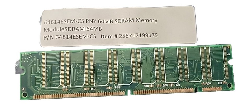64814ESEM-CS PNY 64MB SDRAM Memory Module, for sale P/N: 64814ESEM-CS ...