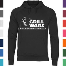 Felpa con cappuccio uomo Grill BBQ Grillmeister salsiccia brace grill parodia barbecue barbecue
