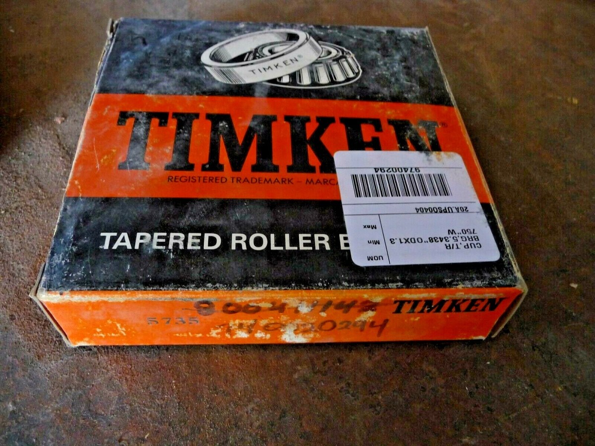Timken 5735 Tapered Cup Bearing 5.344” OD 1.375” Width | eBay