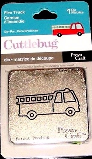 Fire Truck Cuttlebug Die 37-1523 NEW! - Image 1 of 2