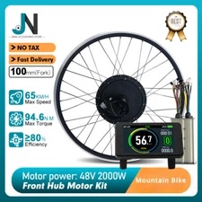 20-29inch 700C E-Bike Conversion Kit 48V 2000W Brushless Front Hub Motor Wheel