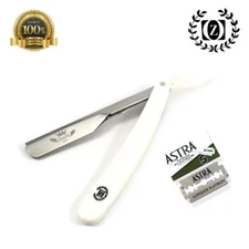 NEW Barber Salon Beard Cut Throat Straight Shaving Razor Plus 5 Astra Blade Free