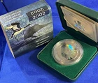 2002 CANADIAN FLYING LOON DOLLAR 1OZ PROOF SILVER HOLOGRAM COIN - BOX &  CoA