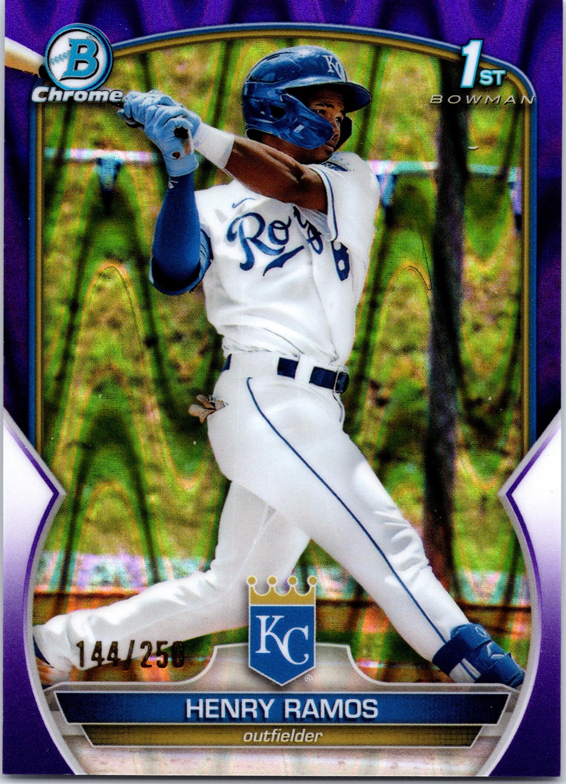 2023 Bowman #BCP-96 Henry Ramos Chrome Prospects Purple RayWave Refractors #/250