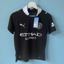 Puma Manchester City 2025 -26 Youth Away Jersey - Black. Youth Large 13-14yo